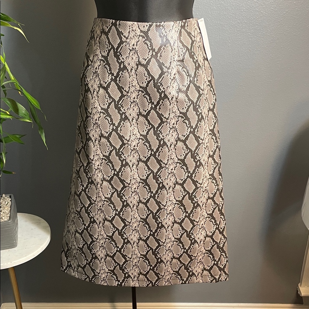 NWT - Mark Alan Elegant Snake Print A-Line Skirt - Matching jacket!